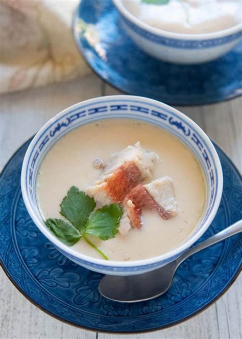Fish Chawanmushi (Savoury Egg Custard) .
